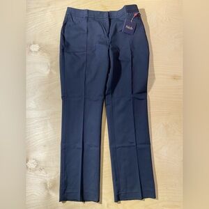 Rafaella Classic Navy Curvy Straight Leg Dress Pants 10P (PX)